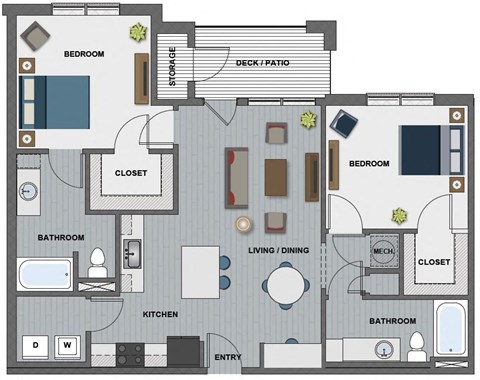 Whitney II Floor Plan at The Edison at Riverwood, Tennessee, 37076